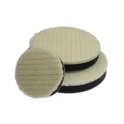 1 piece Japanese Short Wool Sponge Polishing Round Pad Glazing Waxing Tool