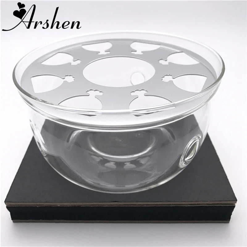 Arshen New Design Glass Teapot Trivets Candle Heater Base Heat-Resisting Base For Teapot Coffee Water Scented Metal Heat Pad