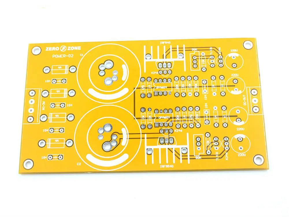 POWER-02 (OPA604) メインフィルター調整可能安定化電源 PCB