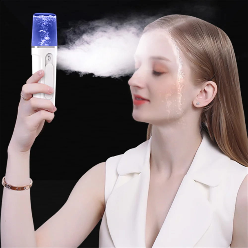 Portable Face Spray Bottle Nano Mister Facial Hair Steamer Ultrasonic Ozone Face Sprayer Cold Beauty Hydrating Skin Care Tools