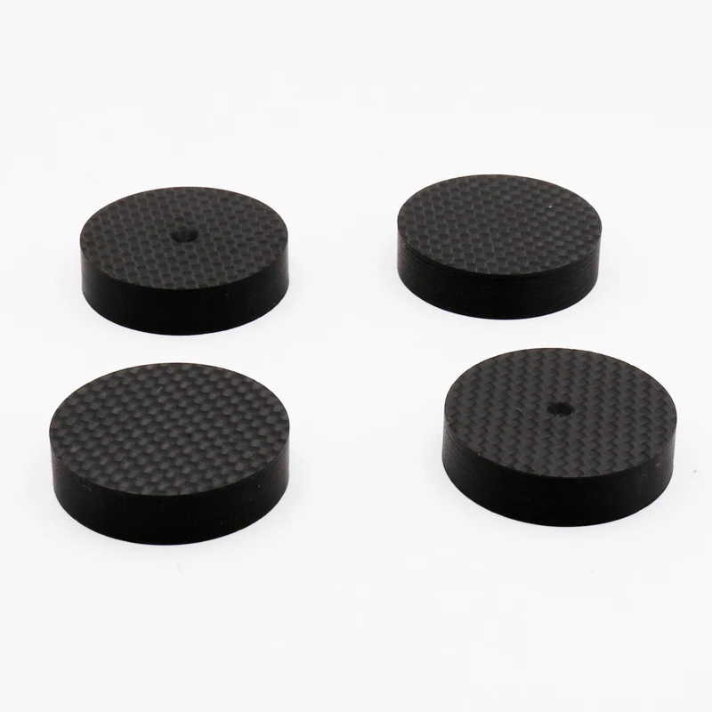 Isolador de caixa de som hifi de fibra de carbono, 8 peças 40mm x 10mm, isolador de plugue tipo cone