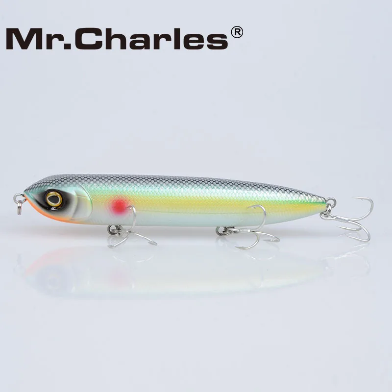 MR. CHARLES CMC018 ตกปลา Lure 128 มม./25g ลอยน้ำสีสารพัน Popper Wobbler ดินสอล่อมือ Lure ตกปลา