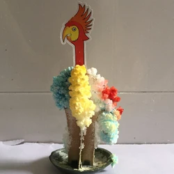 2019 130mm Multicolor de papel DIY crecimiento, loro árbol mágico árboles de Navidad caliente juguetes para niños juguetes de la ciencia 100 piezas