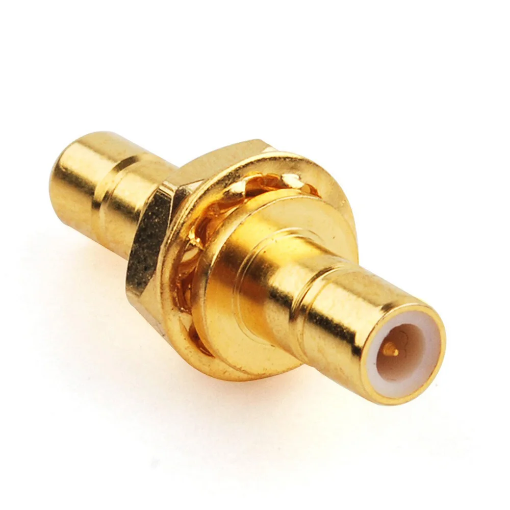 Eightwood 5PCS SMB to SMB RF Coaxial Adapter SMB Jack Female to SMB Jack Female Bulkhead RF Coaxial Connector Straight 50 Ohm