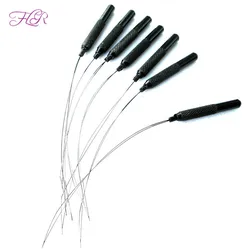 5PCS Nano Ring Threader Hair Extension Pulling Needle Micro Pulling Needles Micro Threader Hook Needle Nano Micro Ring Tools