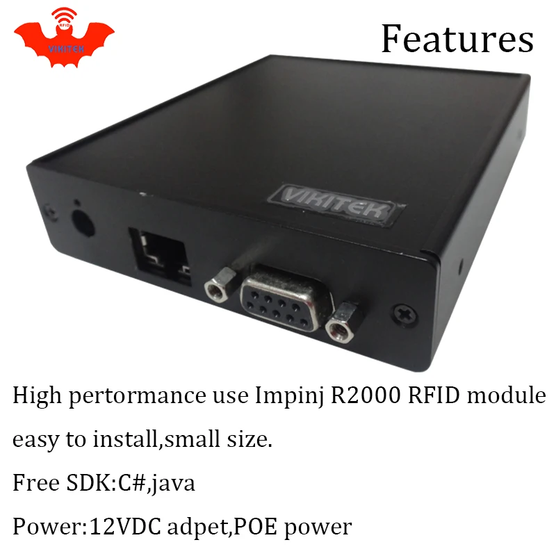 UHF RFID reader impinj r2000 4 antenna port ethernet 915MHZ for warehouse logistic production line  fixed rj45 rfid chip Reader
