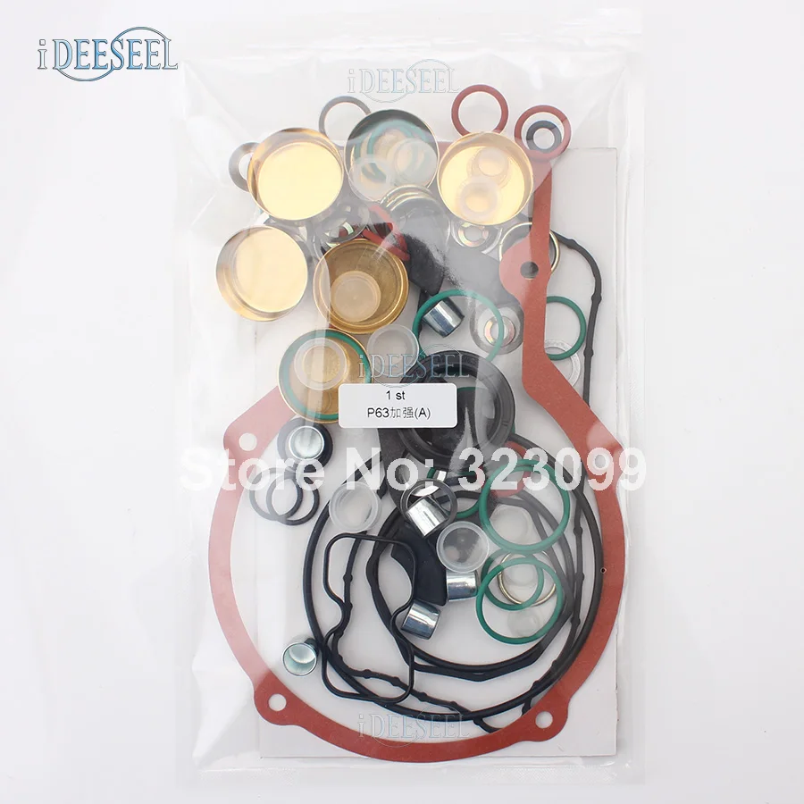 IDEESEEL Pump Gasket Seal P63(A) Gasket Kits P63 (A) repair kits P63A with plus P63 (A) Fuel Pump Overhaul Kit 402634