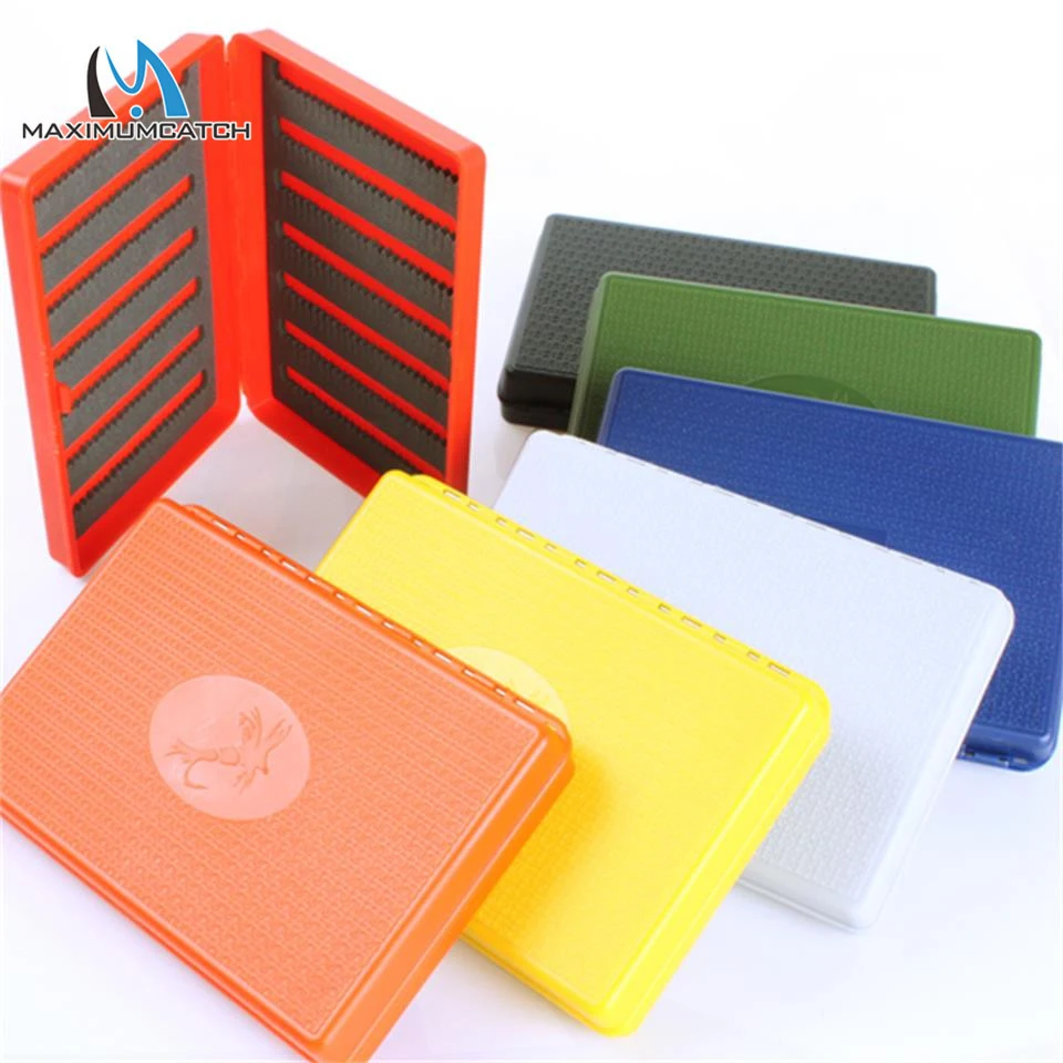 Maximumcatch 7 Colors For Choose 156*108*28mm Slim Pocket Plastic Wateproof Fly Fishing Box Jig Fishing Box view 3