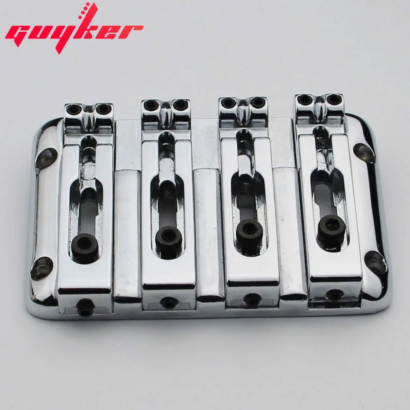 NEW 4 String Bass Guitar Bridge BB204 Chrome