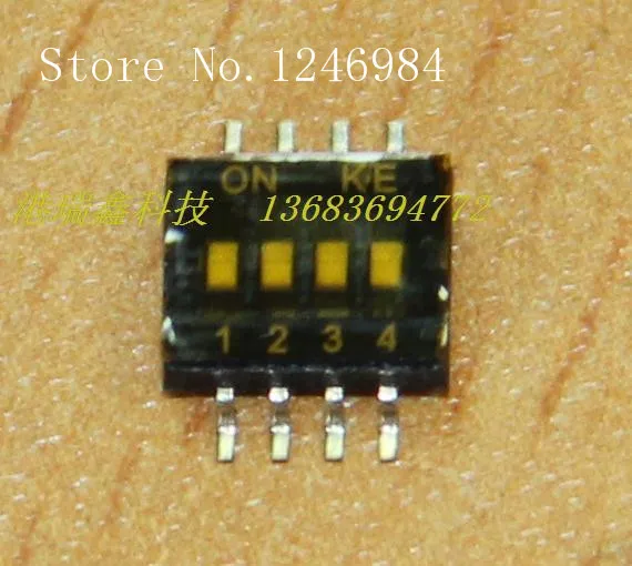 

[SA]Patch 1.27 pitch four DIP switches SMD DIP Switch Combination Switch--100PCS/LOT