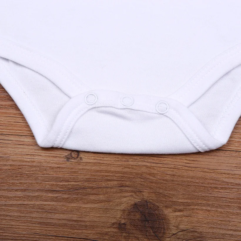 هوي بيبي بودي بودي للأطفال الرضع أنا أحب أمي وأبي معطف أبيض للأولاد بيبي زي 100% قطن حللا ملابس حديثي الولادة #4