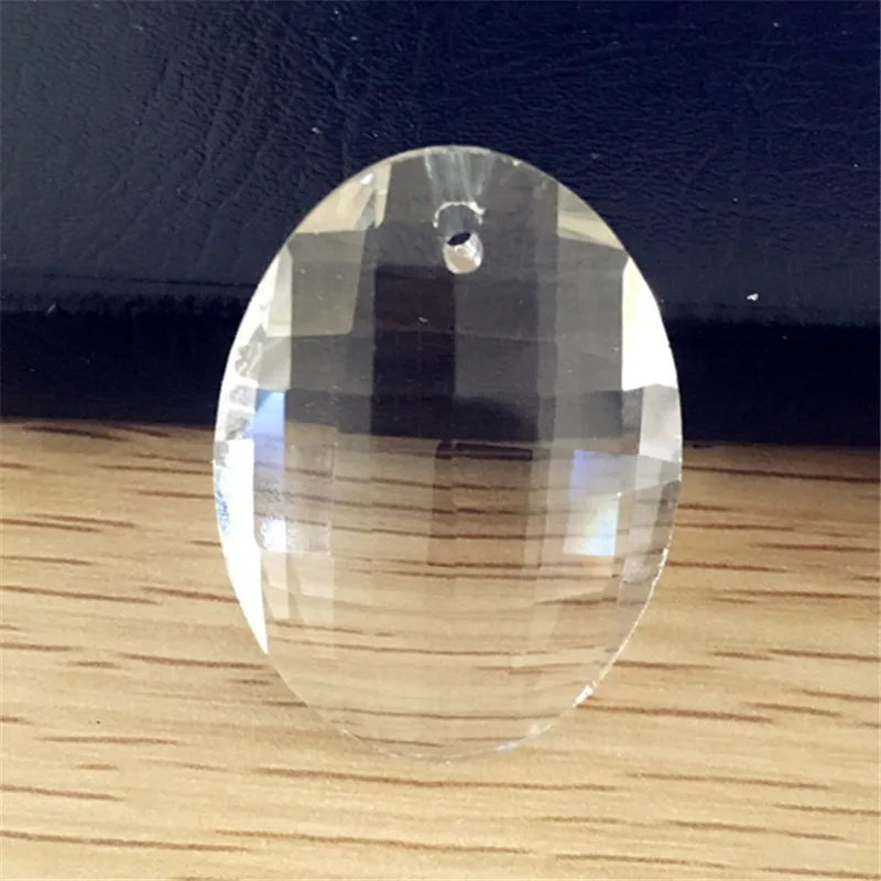 Classic Style 100pcs/Lot 50mm Egg Shape Crystal Prism Chandelier Pendants Lighting Parts Bar Home Living Room Wedding Decoration