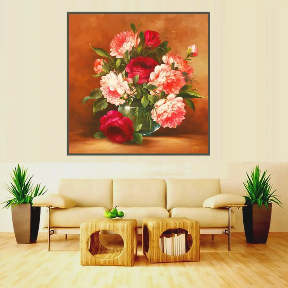 

Hallway Decor Peony Flowers Home Decor Poster and Print Wall Art Artwork for Living Room Office Wall Decor Drop Shipping