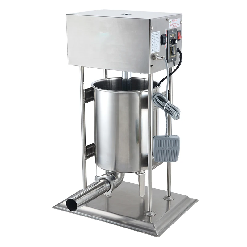 New Automatic sausage filling machine 10L Stainless steel sausage filler maker