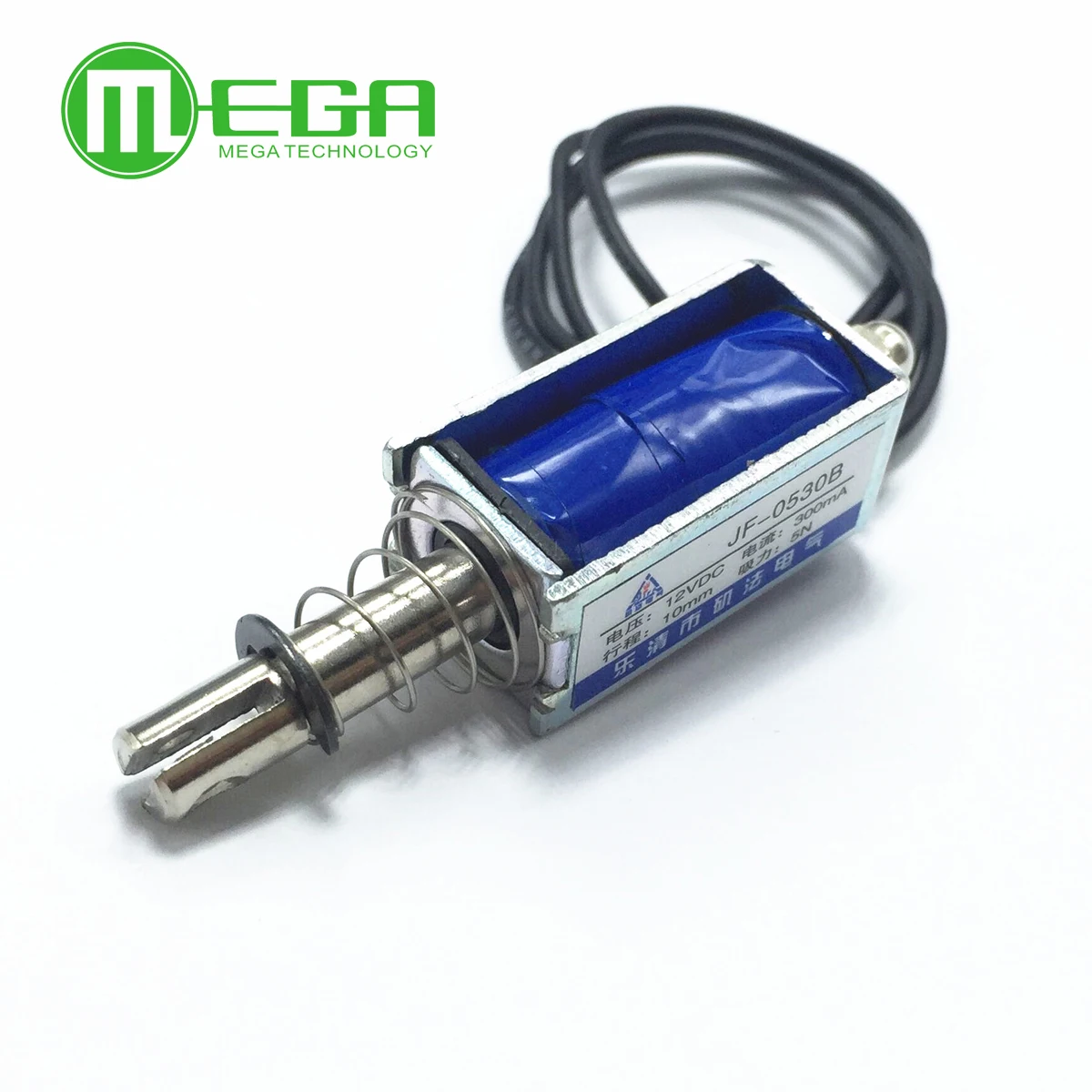 DC 12V 300mA 5N/10mm Precise Pull-Push-Type Solenoid Electromagnet JF-0530B New