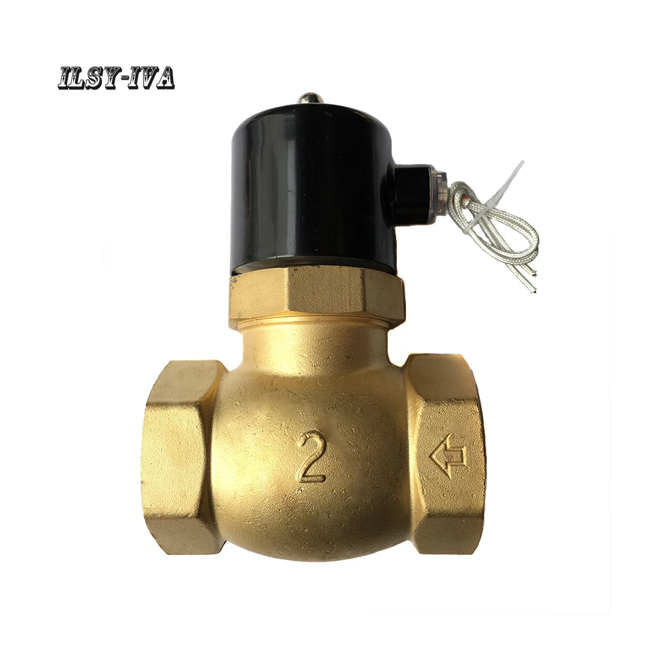 

G2" DN50 DC24V two way brass Normally closed high-temperature high-pressure steam solenoid valve