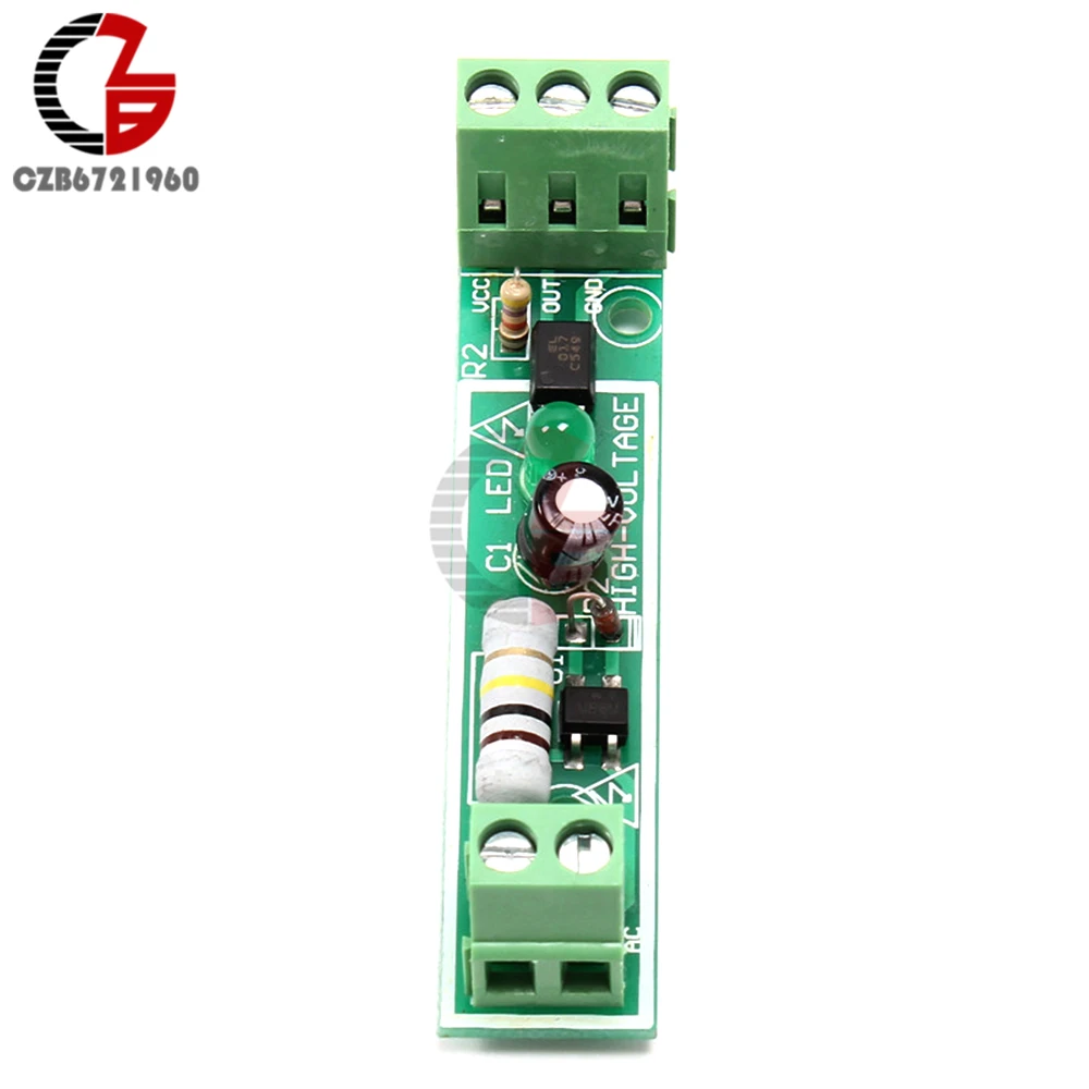 1 Channel AC 220V Optocoupler Isolation Module High Voltage Opto Isolator 3-5V Power Suppply PLC Photoelectricity Coupler Module