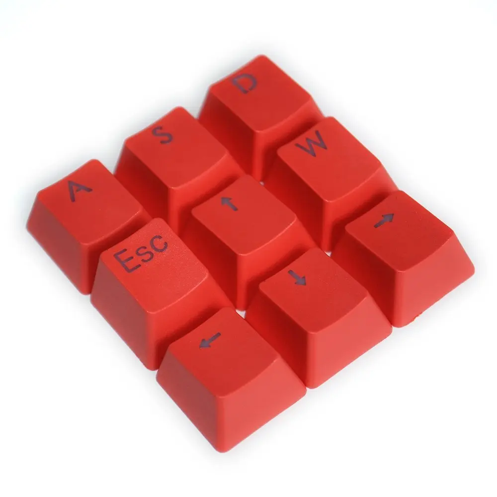 1 Set PBT Backlit Keycaps WASD/ESC/Direction Double Injection Key Caps With Key Cap Puller For MX Switches Keyboard OEM Profile