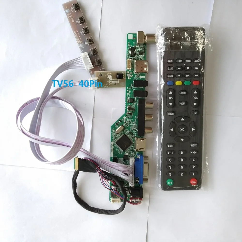 kit for LP156WHB(TL)(B1) Panel 40pin LVDS Controller driver board LCD LED 1366X768 15.6