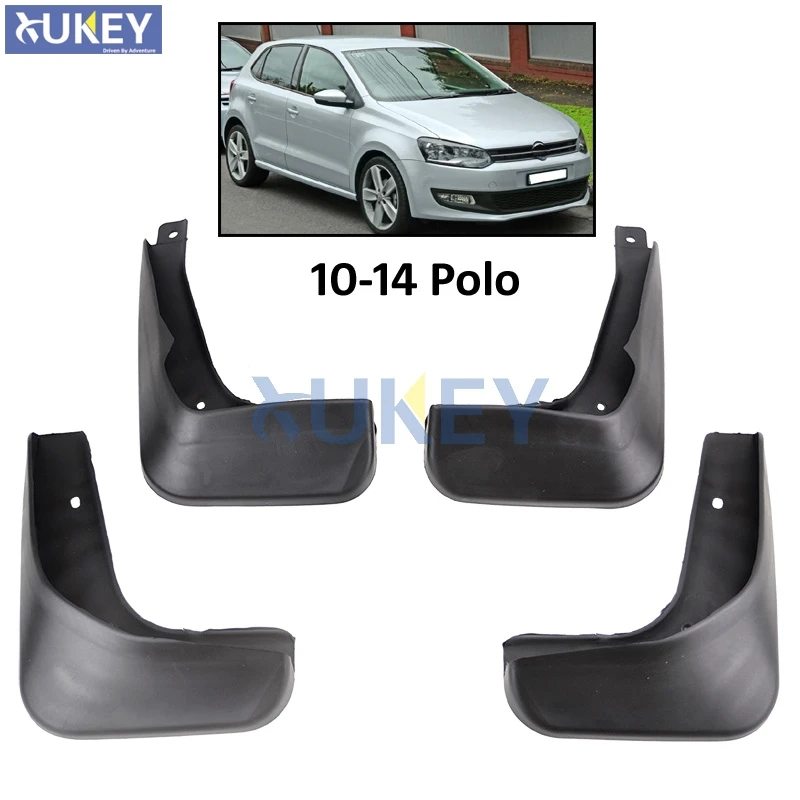 

For VW Polo Mk5 6R 2010-2014 Mudflaps Splash Guards Front Rear Mud Flap Mudguards Fender 2011 2012 2013 Set Mud Flaps