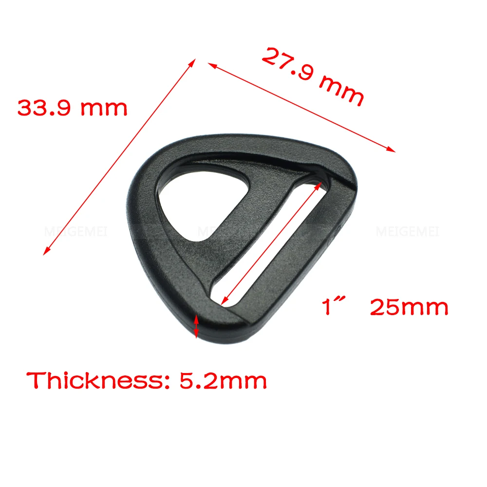 10pcs Webbing 20mm 25mm 32mm 38mm 50mm Plastic Adjuster with bar Swivel Clip D-Ring Loop Insert Buckle Backpack Straps