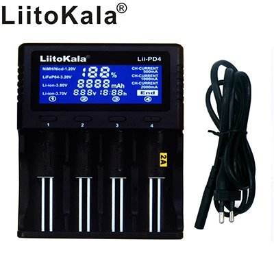 Liitokala lii-500 Lii-PD4 lii-PL4 Lii-S1 LCD 3.7V/1.2V 18500/26650/16340/14500/10440/18650 Battery Charger 18650 3400mah battery