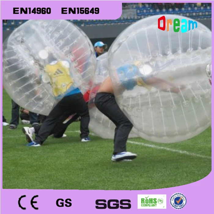 Free Shipping 0.8mm PVC 1.5m Inflatable Bubble Soccer Ball Bubble Football Bumper Ball Zorb Ball Bubble Soccer Body Zorb Ball