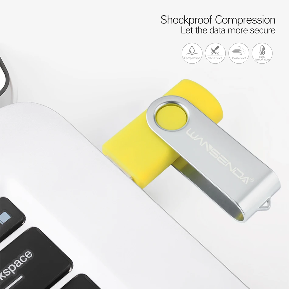 WANSENDA USB 3.0-Flash-Laufwerk Thumbdrive 256 GB 128 GB 64 GB 32 GB 16 GB 8 GB Pendrive Tragbarer schwenkbarer Memory Stick FlashDisk