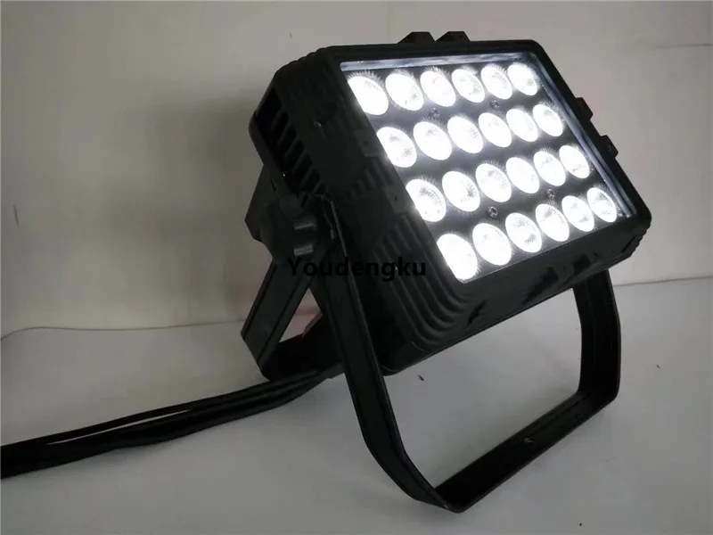 4 pcs Outdoor led flood wall wash lighting 24x18w RGBWA UV 6in1 led city color wash light outdoor wall washer 18w