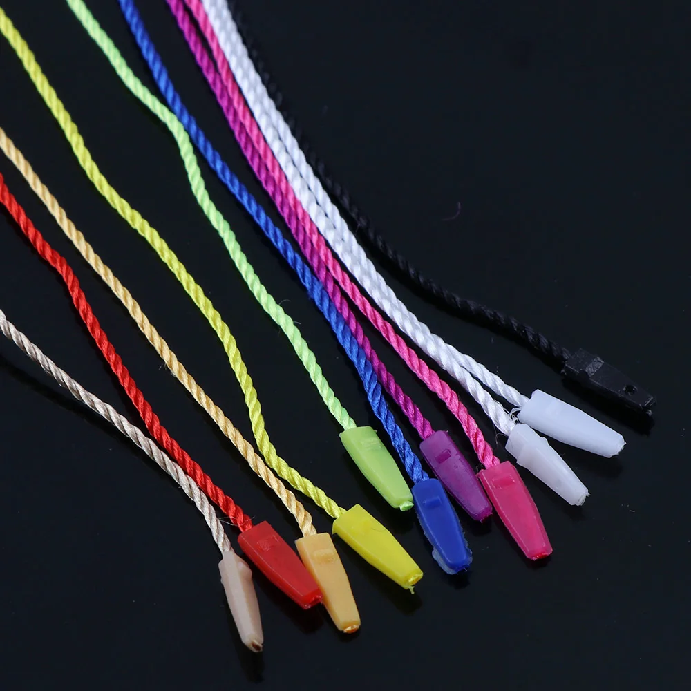 300Pcs Square Clothes Tag Rope 11 colors Cords Polyester Hanging Tablets For Garment Bag Tags Cards, DIY Clothing Accessories