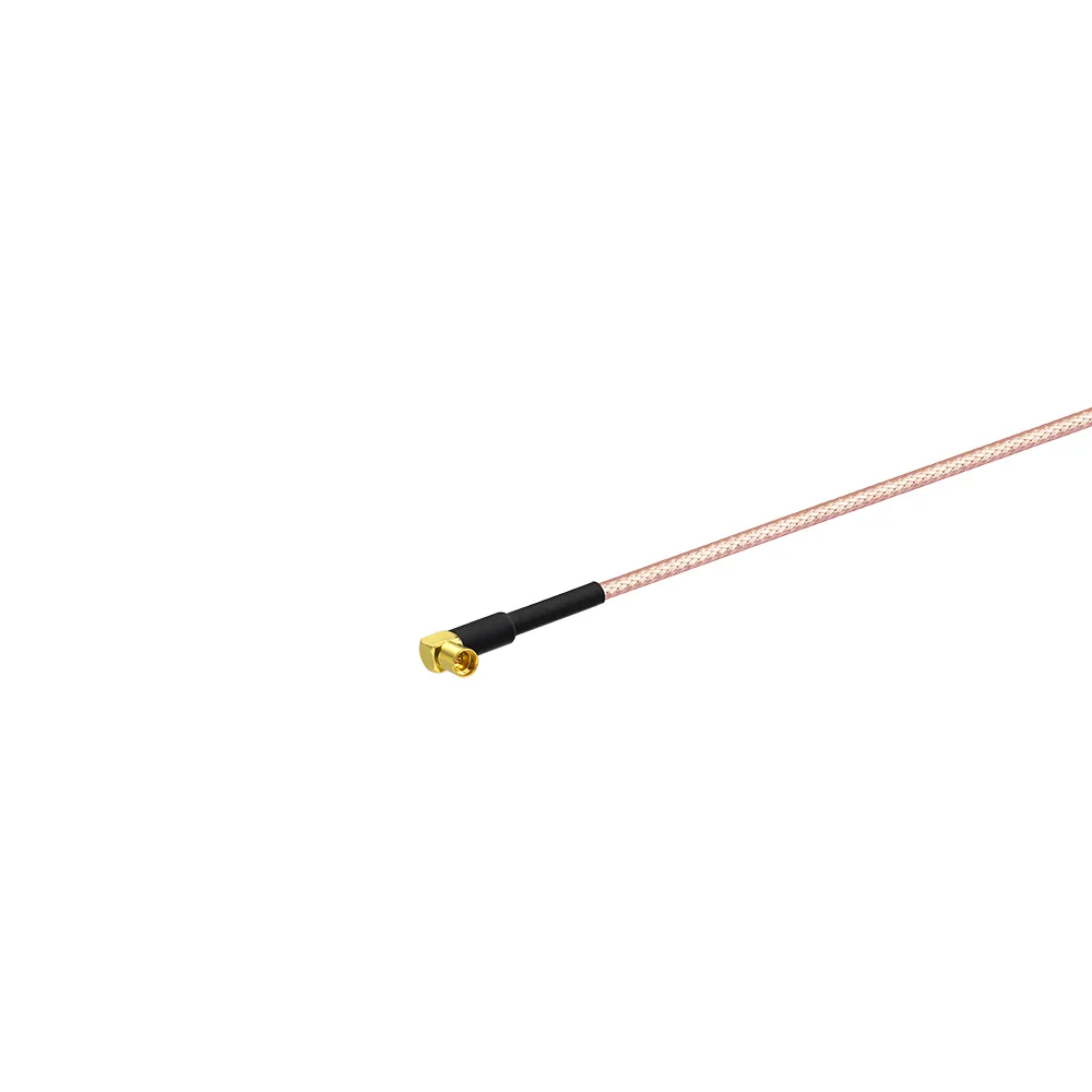 Eightwood RF Assembly Extension Coaxial Cable FME Plug Male Straight to MMCX Female Right Angle Pigtail Cable RG316 15cm