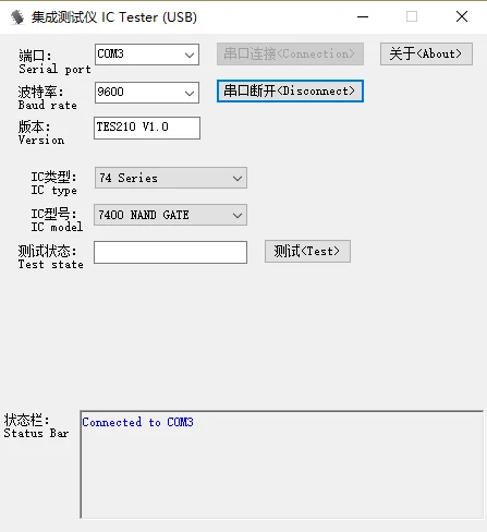 The New Version of USB Integrated Circuit Tester 74 40 Series IC Analog Chip Can Judge Whether the Logic Gate Is Good or Bad.