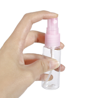 1PC 20ml Transparent Empty Spray Bottles Plastic Mini Refillable Container Empty Cosmetic Containers Random Color Travel Use