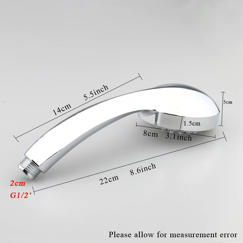 Shower Head LED Rainfall Shower Sprayer Automatically Color-Changing Multiple Sensor Water Saving Showerhead for Bathroom