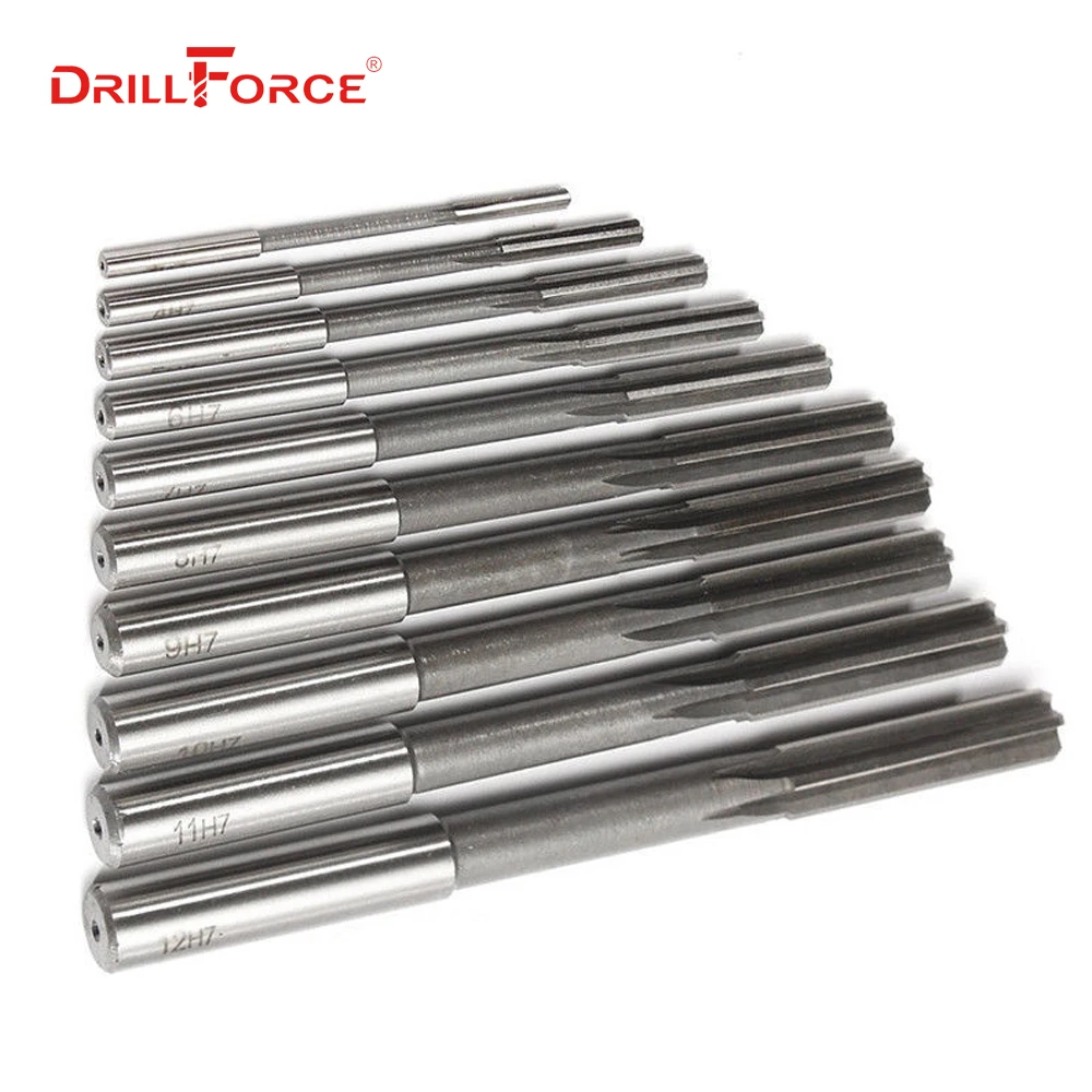 1PC 1-20mm HSS H7 Reamer Machine HSS Straight Shank Milling Reamer Chucking Reamer(2/3/4/5/6/7/8/9/10/11/12/13/14/15/17/18/20mm)