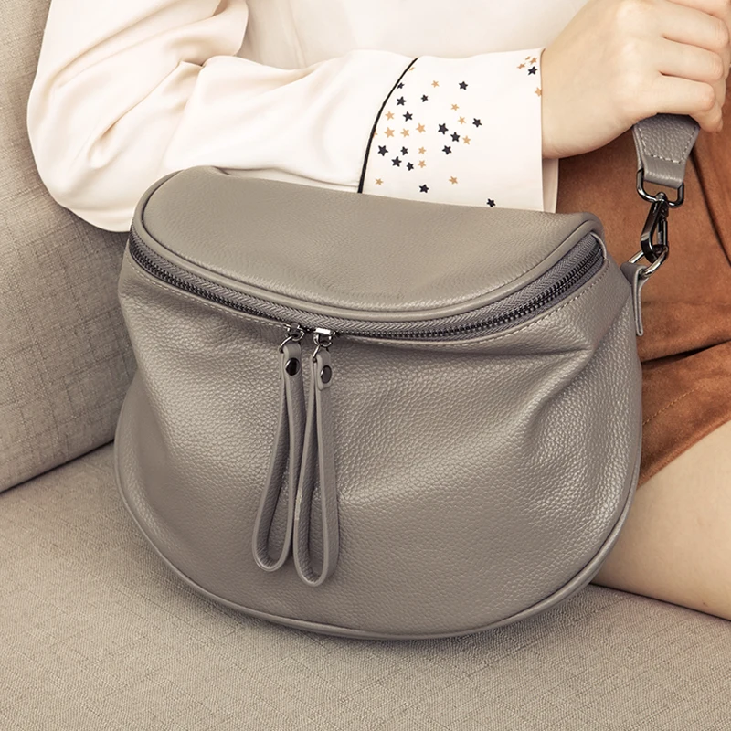 Genuine Leather Shoulder Bag Women\'s Luxury Handbags Designer Fashion Crossbody bags for women Messenger Bag Female Purse