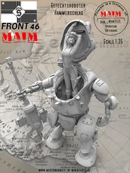 1/35 modelo kit resina ficção científica mech