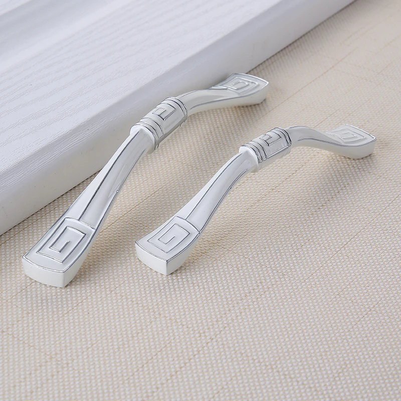 AOBT European Ivory White Cabinet Handles Kitchen Dressers Closet Cupboard Door Pulls Knobs Drawer Furniture Handle Hardware