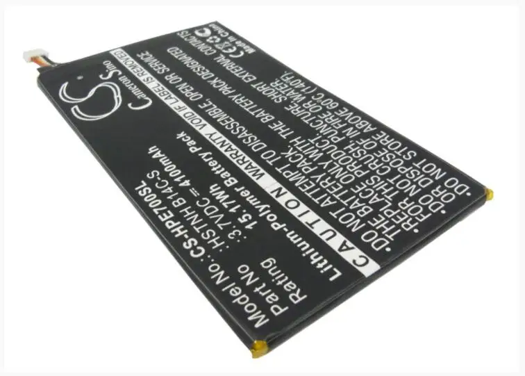 Cameron Sino4100mAh battery for HP Slate 7 1800 3G Voice Tab  Dual Sim HSTNH B14C-S  WD3870127P