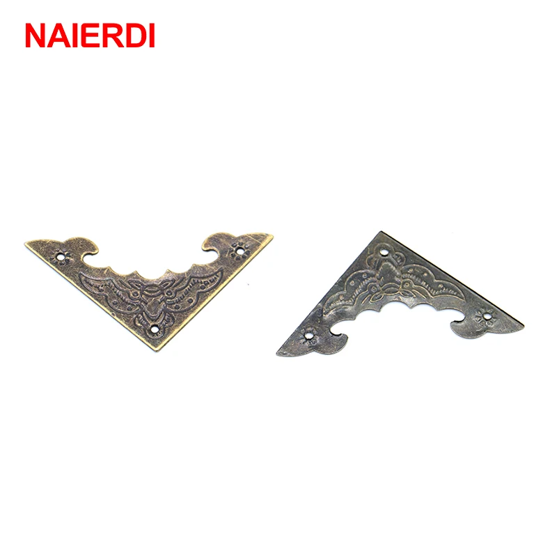 NAIERDI 10PCS Decoration Corner Bracket Antique Jewelry Wooden Box Foot Leg Corner Protector Crafts Furniture Fittings Hardware