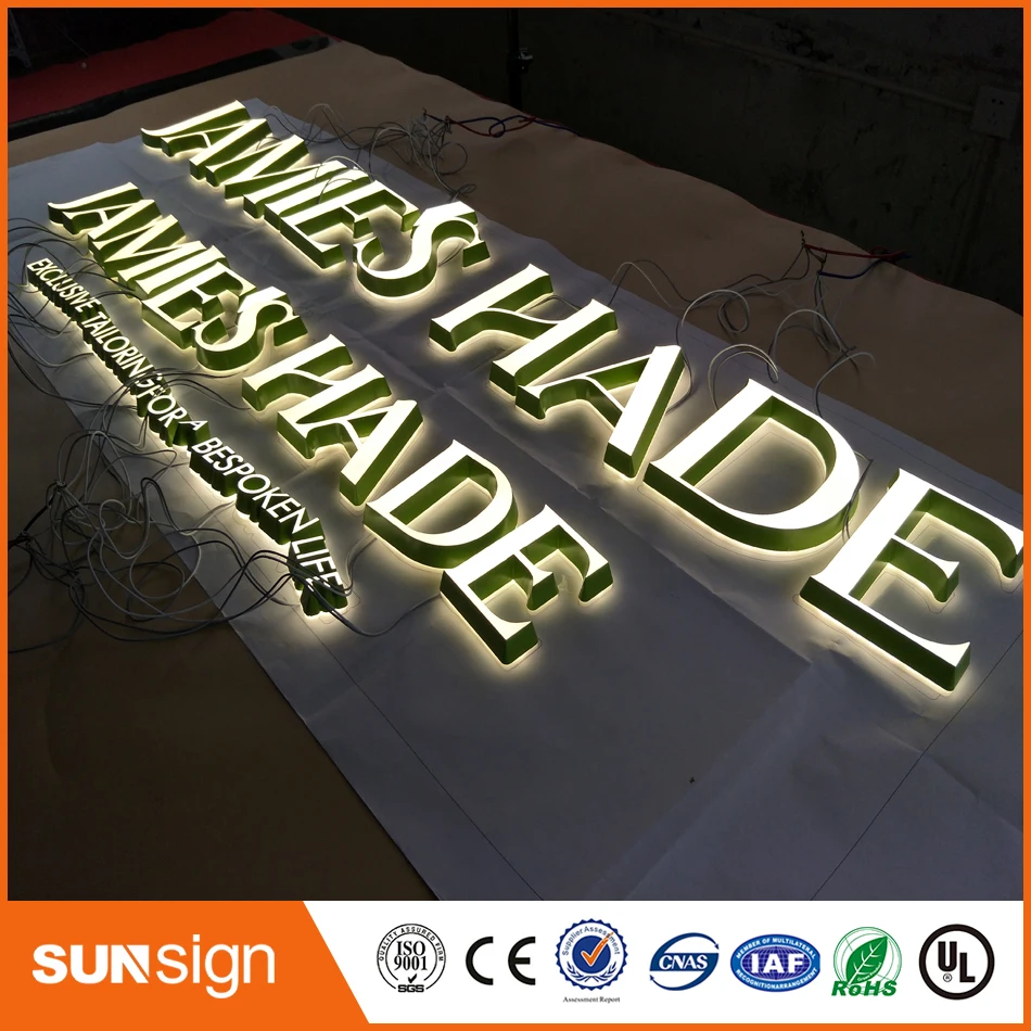 Mini Extremely Durable acrylic led sign channel letter