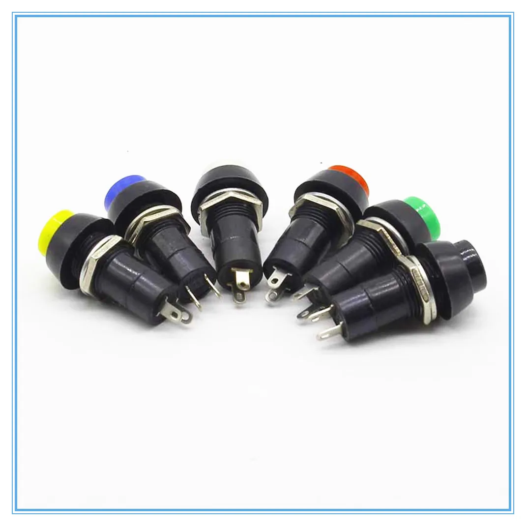 12mm Plastic Push Button Switch Self-locking / Momentary Switchs 3A 150V PBS-11A PBS-11B 2PIN