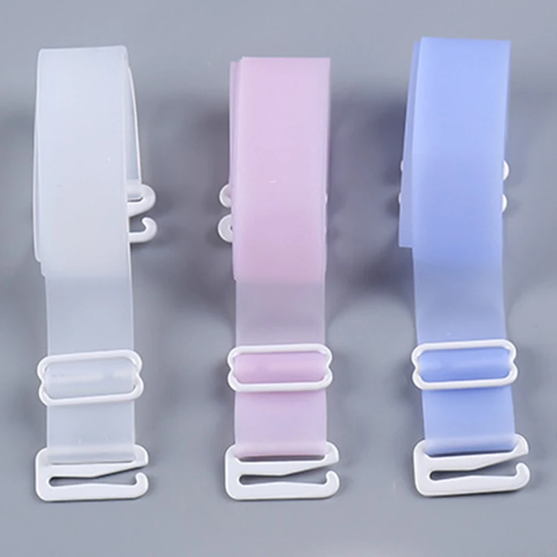 1cm 1.5cm 1.8cm Wide Women Silicone Bra Straps Non Slip Adjustable Bra Strap Shoulder Belt Breast Accessories