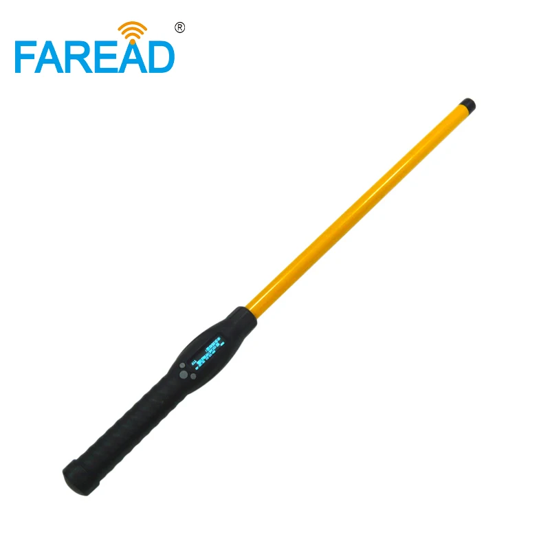 125/134.2KHz Animal Stick Reader LF handheld Bluetooth-compatible portable scanner +100x FDX-B RFID visual EID ear tag for sheep