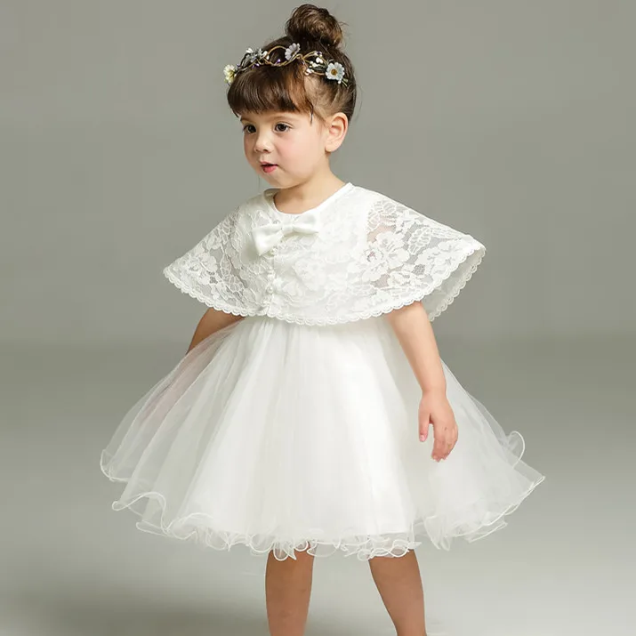 

2pcs Set Of One Year Old Baby Girl Baptism Dress Princess Wedding Vestidos Tutu Baby Girl Baptism Clothes ABF164701