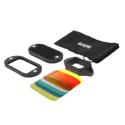 Selens Seven Color Speedlite Filter Honeycomb Grid with Magnetic Rubber Band for Yongnuo Canon Nikon Flash Accessories Kit
