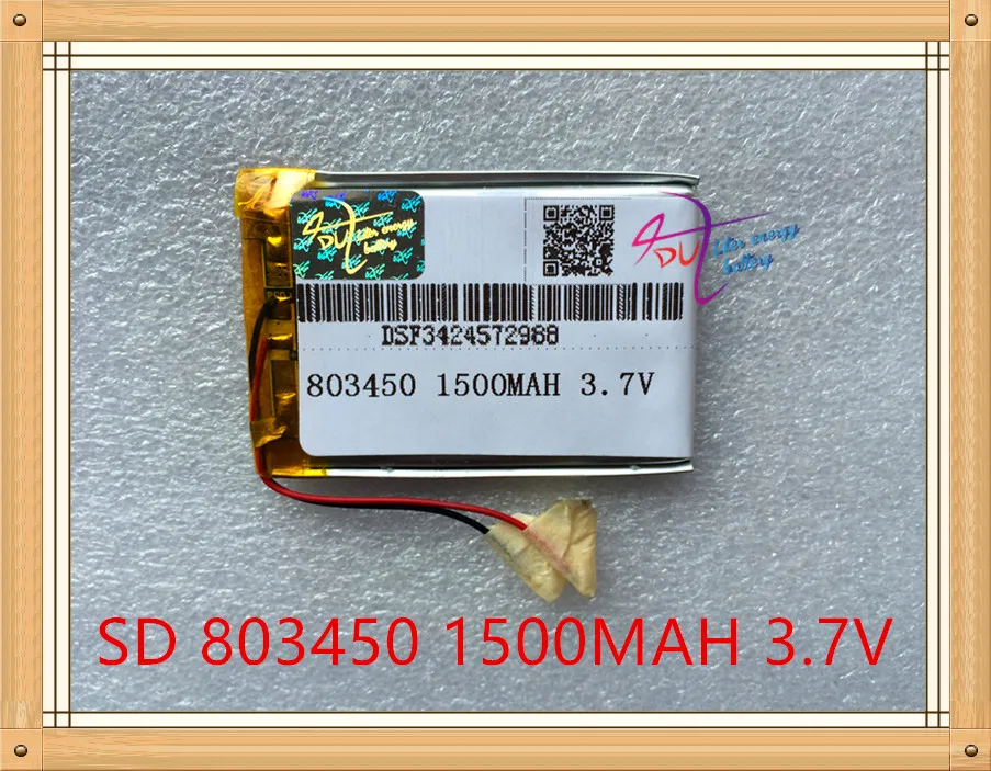 

Liter energy battery 3.7V tablet battery 803450 1500mAh GPS battery MP3 MP4 speaker teaching machine