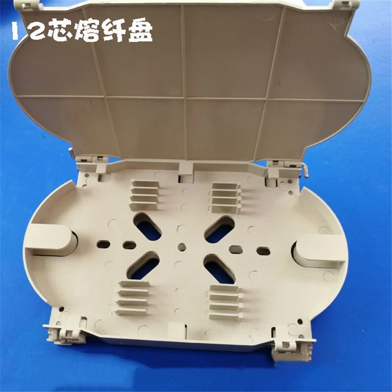 12 Core Fiber Splice Lade Voor Patch Panel Ftth Terminal Box Fiber Fusion Splicing Beschermende Cassette 12 Port Tray Elink 20 Stuks
