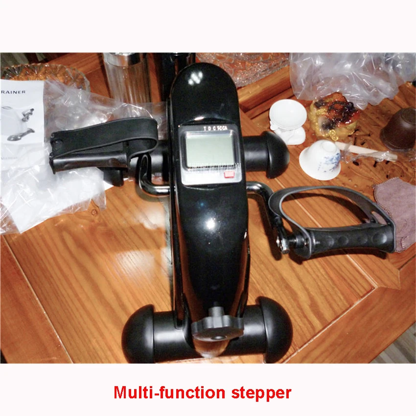 

Mini multifunctional indoor indoor cycling bike stepper for the aged Exercise bike with electronic meter Maximum load 100kg