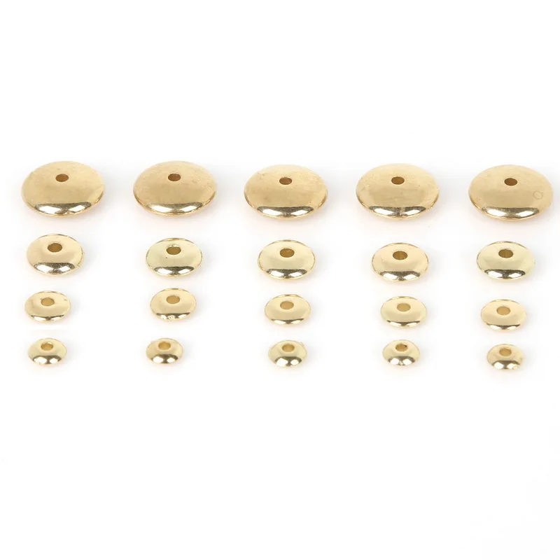 Best Selling CCB Plastic Wheel Round Beads KC Gold/Rhodium Color Loose Spacer Beads for Bracelet Necklace DIY Jewelry Making